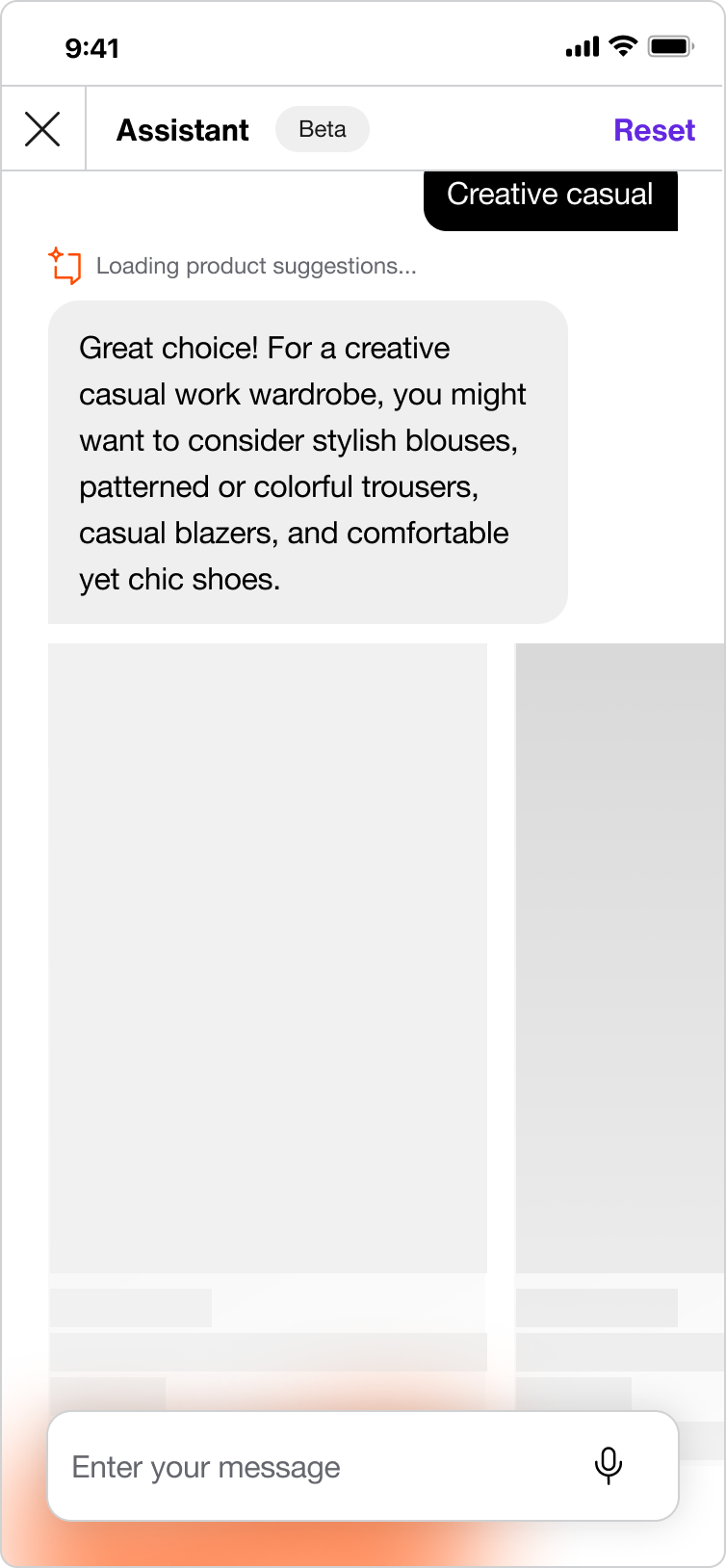 Image Placeholder and a different loading message